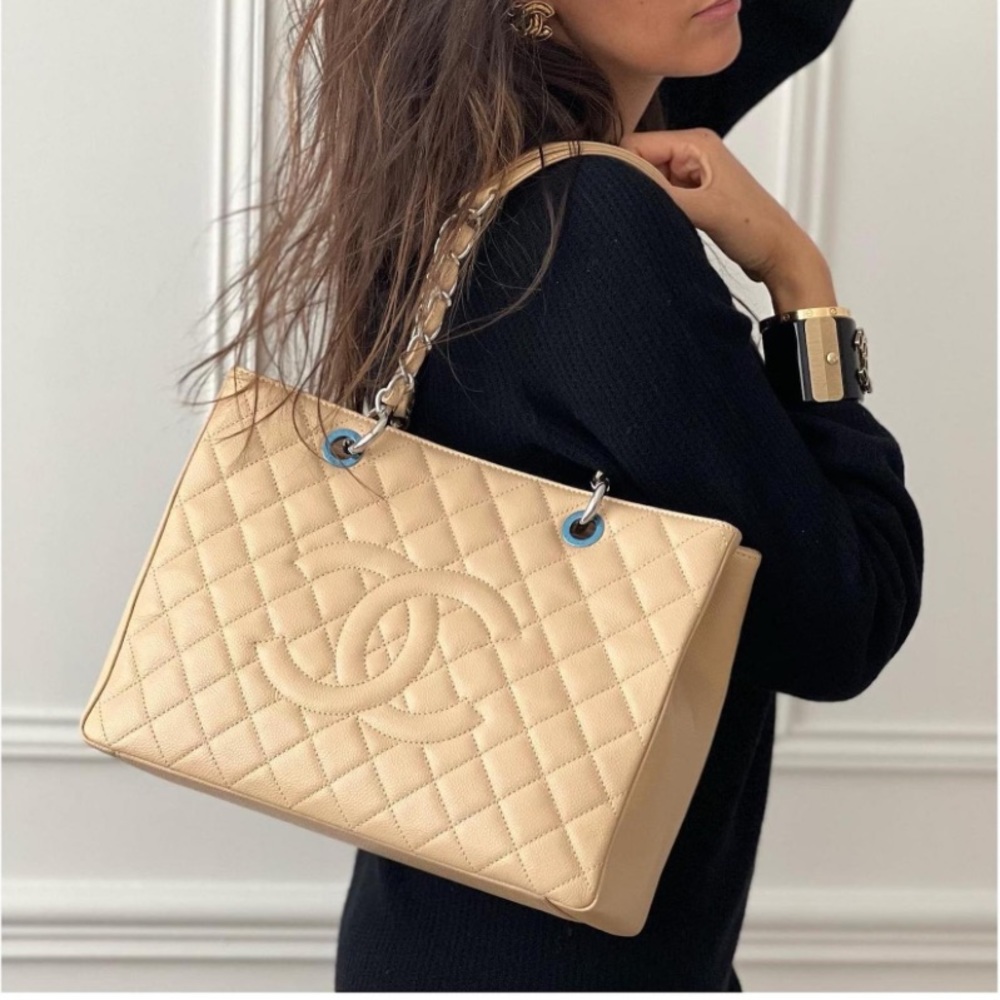 Chanel Classic Timeless GST Beige Caviar with Silver hardware Bag - Picture 4 of 16